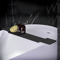 Knief 0600-058-03 Подставка на  ванну 90х15х3 см, цвет черный матовый