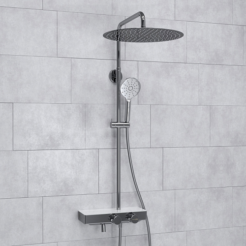 Душевая система WasserKRAFT  A113.117.127.CH Thermo