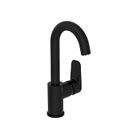Смеситель Vitra A4316036EXP Flow Soft для раковины с поворотным изливом, черный матовый Смеситель Vitra A4316036EXP Flow Soft для раковины с поворотным изливом, черный матовый