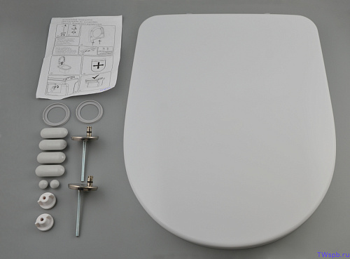 Сиденье Sanita Luxe Amalfi для унитаза, Soft Close, белое Сиденье Sanita Luxe Amalfi для унитаза, Soft Close, белое