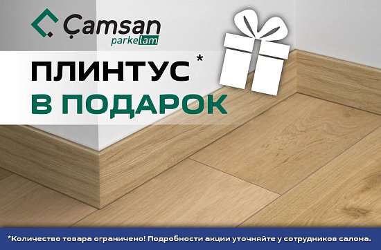 Плинтус Camsan в подарок!