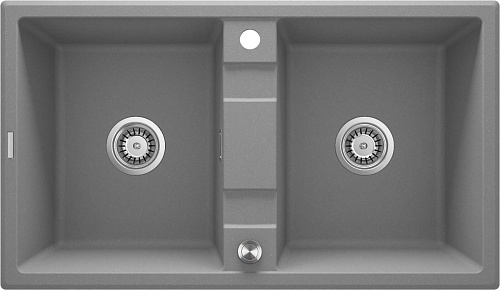 Мойка Deante ZQE_S203 Eridan кухонная гранитная 86x50 см, серый металлик Мойка Deante ZQE_S203 Eridan кухонная гранитная 86x50 см, серый металлик