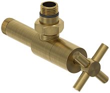 Вентиль Сунержа 051-1408-1212 угловой, (крест) G 1/2" НР х G 1/2" НР, состаренная латунь