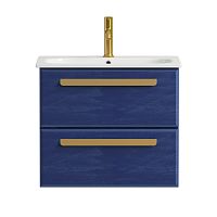 Тумба Cezares ECO-CER-600-2C-SO-SPF-P Eco под раковину, синий