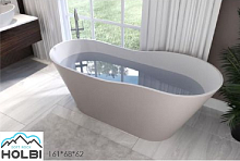 Сет 2181 1.01.005.11.1_AFRODITA Ванна 161x68 Soft Rock Белый матовый HOLBI