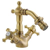 Смеситель Migliore 31624 Prestige для биде, излив "змейка", Click-clack, бронза