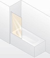 Шторка на ванну Huppe 501 Design Pure 512401 092 322