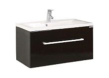 Тумба с раковиной Акватон Мадрид 1A1268K0MA950, черный глянец