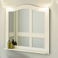 Зеркало Comforty 00-004136986 Монако подвесное 100х90 см, белый