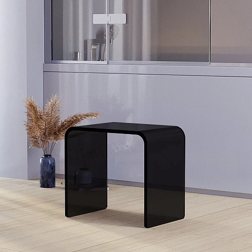 Стул Veconi ST-AC-1TB для душа, полупрозрачный черный Стул Veconi ST-AC-1TB для душа, полупрозрачный черный