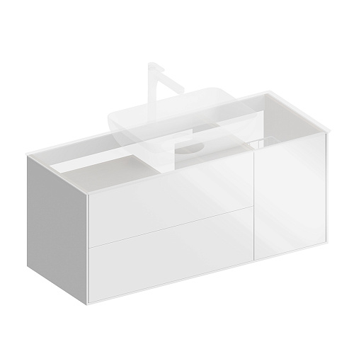 Тумба KERAMA MARAZZI PLAZA MODERN PLB.M.120.3\WHT.V купить недорого в интернет-магазине Керамос