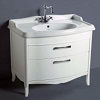 База yнапольная 105 см Simas ARM4bi/cr Arcade под раковину AR874, 2 выдвижных ящика цвет белый ( ручки и петли хром)