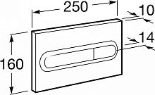 Клавиша двойного смыва Roca  890095000