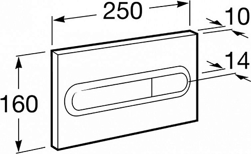 Клавиша двойного смыва Roca  890095000