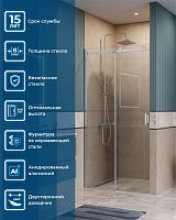 Душевая дверь в нишу BelBagno SOFT CLOSE-2 SOFT_CLOSE-2-BF-1-100-C-Cr