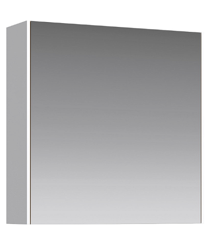 Зеркальный шкаф Aqwella MOB0406+MOB0717W Mobi подвесной 61х60 см, белый снят с производства