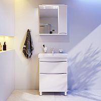 Комплект AM.PM BK80GB Like, для ванной комнаты 65 см (зона красоты), белый