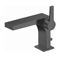 Смеситель Keuco 51104130000 Edition 11 для умывальника однорычажный, излив 11 см, хром черный шлифованный