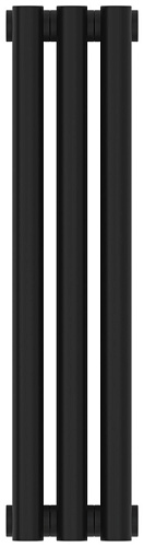 Радиатор Сунержа 31-0301-5003 Эстет-1 отопительный н/ж 500х135 мм/ 3 секции, матовый черный