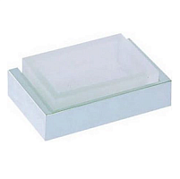 Cisal QU09060021  Quad Мыльница подвесная, цвет матовое стекло/хром