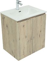 Тумба под раковину Aquanet 00277525 Алвита New подвесная, 60х46 см, коричневая