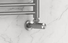 Вентиль Сунержа 071-1400-1212 угловой, (цилиндр) G 1/2" НР х G 1/2" НР, сатин