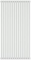 Радиатор Сунержа 30-0332-1215 Эстет-00 отопительный н/ж 1200х675 мм/ 15 секций, матовый белый