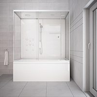 AM.PM W75B-170-085WTA Sense комбинированный бокс без пара 170х85, сиденье в комплект не входит