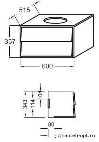 Тумба под раковину Jacob Delafon Escale EB765-HU купить недорого в интернет-магазине Керамос Тумба под раковину Jacob Delafon Escale EB765-HU купить недорого в интернет-магазине Керамос
