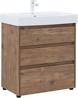 Тумба с раковиной Aquanet 00307077 Nova Lite, 76х46 см, темное дерево