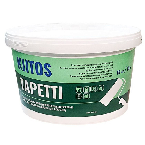 Клей для обоев Kiitos клей для обоев KIITOS TAPETTI 10л купить недорого в интернет-магазине Керамос