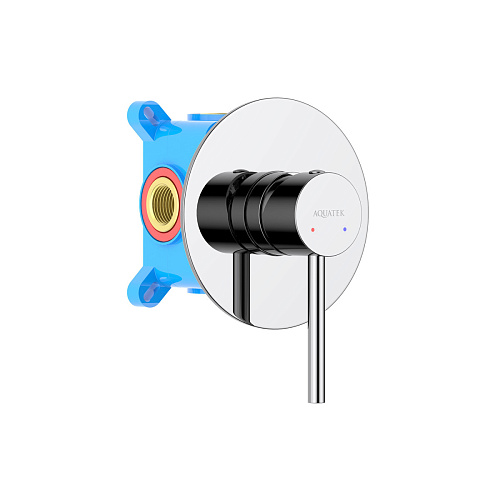 Смеситель Aquatek AQ1366CR Европа для душа (внешняя и скрытая часть), хром Смеситель Aquatek AQ1366CR Европа для душа (внешняя и скрытая часть), хром