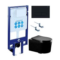 Инсталляция с подвесным унитазом Aquatek Мия SET AQUATEK МИЯ-MB-017 4в1