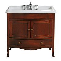 Тумба Simas ARMC90 noce/br Arcade под раковину AR864 с изогнутыми дверцами (ручки и петли цвета бронза), цвет noce - орех