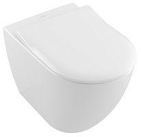 Чаша унитаза Villeroy & Boch 5602R0R1 Subway 2.0 напольного, 37х56 см, альпийский белый CeramicPlus