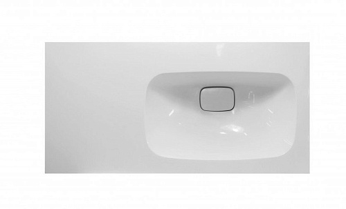 Раковина Эстет ФР-00003478 Barcelona из литьевого мрамора 90х45 см R, белая