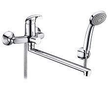 Смеситель WasserKRAFT 2602L Isen для ванны, с длинным изливом, хромоникелевое покрытие