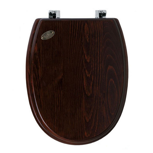 SIMAS AR008noce/cr Arcade Сиденье для унитаза, цвет дерево/хром, (микролифт)
