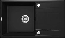 Мойка Deante ZQE_N113 Eridan кухонная гранитная 86x50 см, Nero (черный) Мойка Deante ZQE_N113 Eridan кухонная гранитная 86x50 см, Nero (черный)