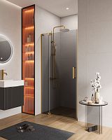 Душевая дверь в нишу Cezares Slider SLIDER-B-1-90/100-GRIGIO-BORO