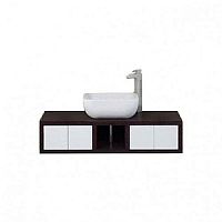 Тумба под раковину Акватон Интегро 100 1A142801INH10 венге шпон, 100х23х50