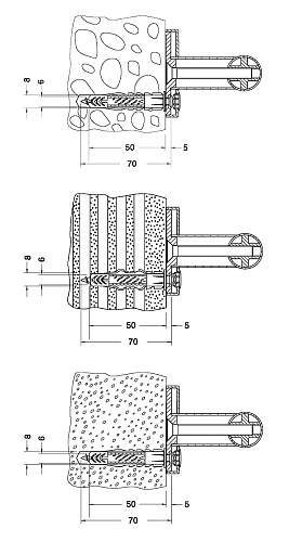 Крепежный комплект Keuco Plan Care 34990000100 купить недорого в интернет-магазине Керамос