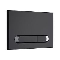 Смывная клавиша KKPol 350/PPC/063-00-03 M09 V1 для инсталляции, черный/хром/черный