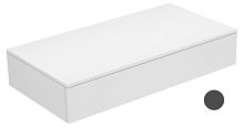 Тумба Keuco 31750150000 Edition 400 боковая 105х53.5 см, антрацит/стекло матовое антрацит