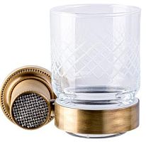Стакан Boheme 10924-BR Royal Cristal для зубных щеток, настенный, бронза