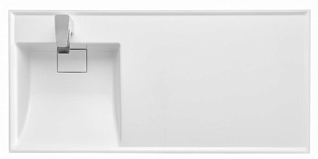 Раковина Акватон 1A72833KLH01L Лондри 105х50 см, встраиваемая, левая, белая
