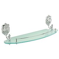 Полка Migliore 16664 Cleopatra c галереей, стекло матовое/хром