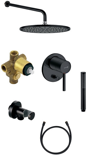 Сет 2105 387363976, Комплект для  душа (Black)