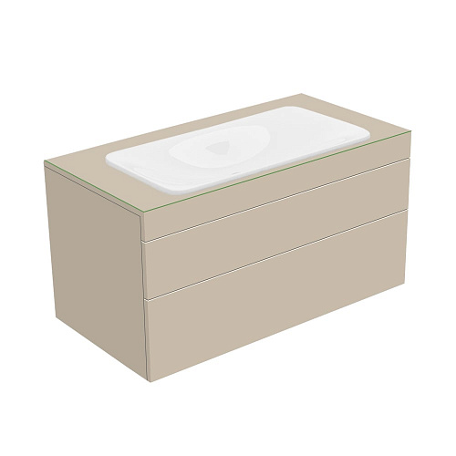 Тумба Keuco 31582280100 Edition 400 под умывальник 105х53.5 см, кашемир/стекло кашемировое матовое купить недорого в интернет-магазине Керамос