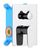 Смеситель Aquatek AQ1246CR Оберон  для ванны (внешняя и скрытая часть), хром